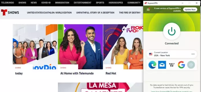 How to watch Telemundo in UK with a VPN