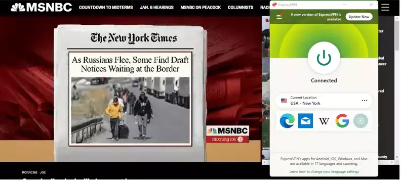 How to watch MSNBC in UK with a VPN